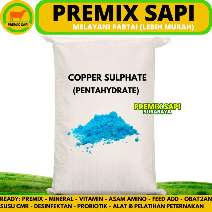TERUSI 25 KG (1 SAK) - Copper sulphate 25kg - CuSO4 - Tembaga sulfat - Trusi - Prusi