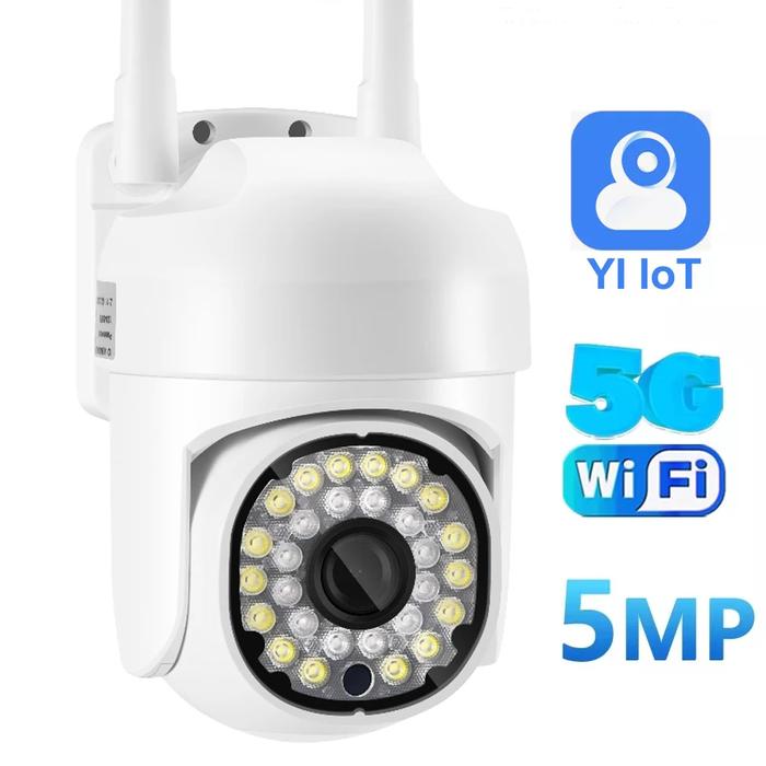 YI IoT 5MP WiFi PTZ Camera Outdoor Security IP Camera 5Ghz CCTV