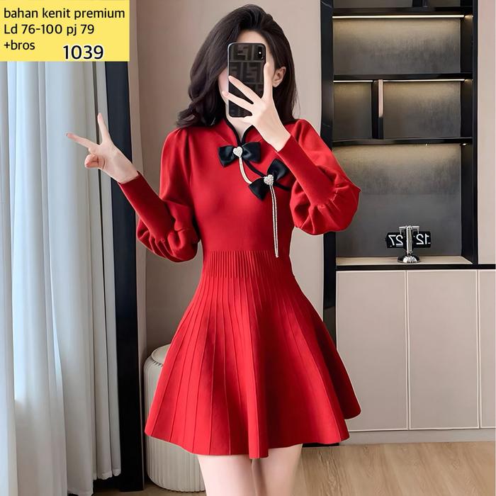 Dress Rajut Import / Dress KoreanStyle / Dress Import / Dress Wanita Rajut / Pakaian Dress Rajut / G