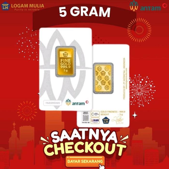 Antam 5 Gram. Emas antam 5 Gram Redmark.