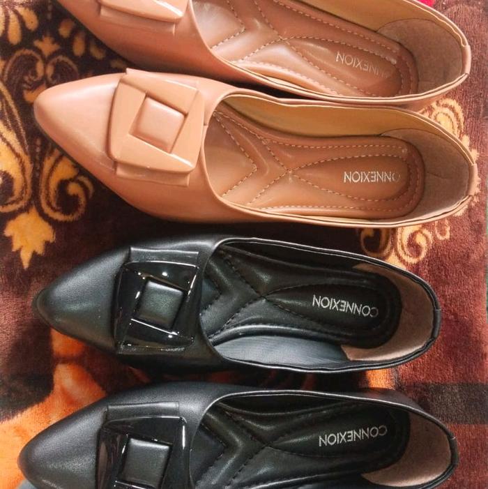 Connexion Flatshoes Wanita Terbaru Kekinian - Sandal Dewasa Model Terbaru dengan Desain Modern dan F