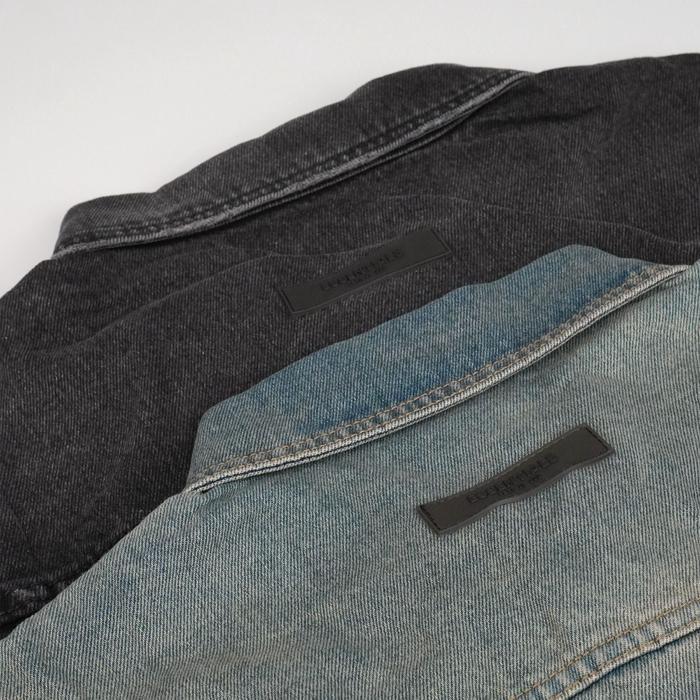 Fear Of God Fog Essentials Ss22 Denim Jacket Faded Ack