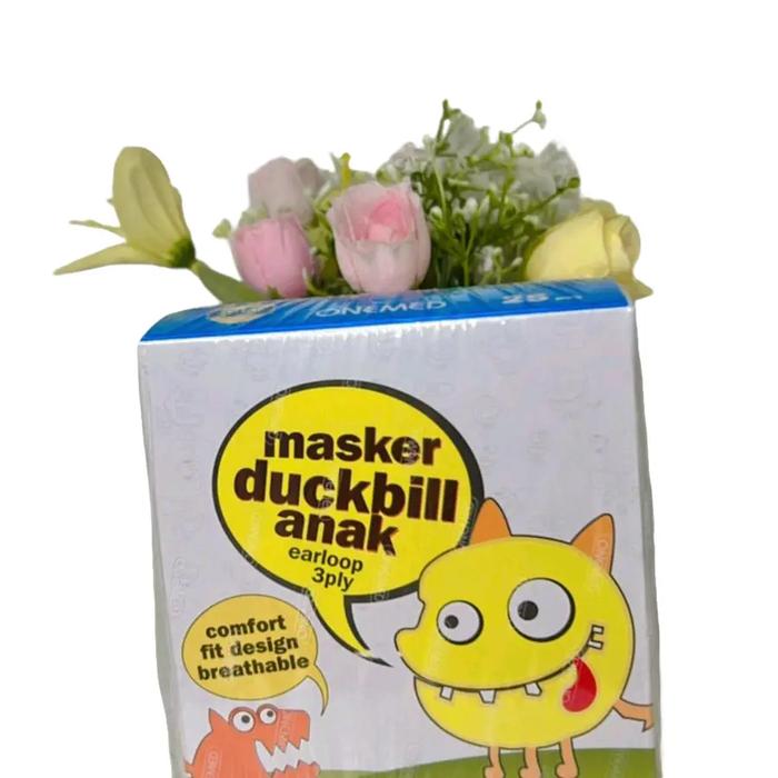 Masker duckbill anak earloop 3ply