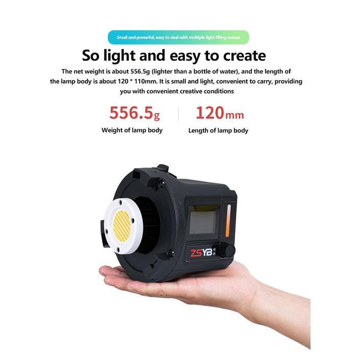YB CL-60Bi 60W Kompensasi Lampu Bergerak Kamera Sorotan Film Genggam