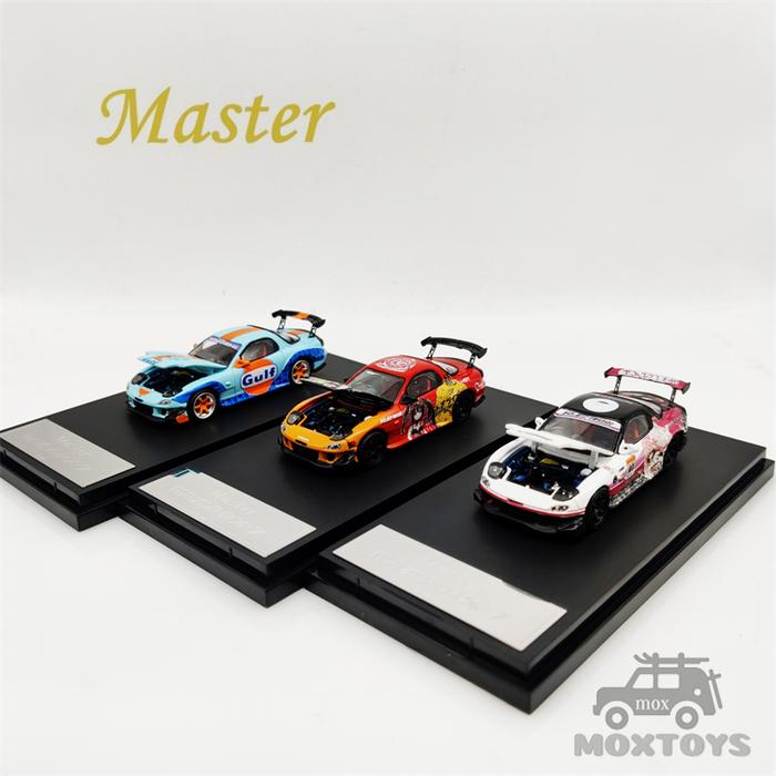 Master 1:64 Mazda RX-7 Amamiya open hood ver Diecast Model Car