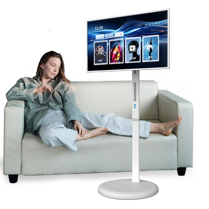 Wholesale Smart Portable Tv On Wheels 21.5 Inch Interactive Smart Touch Screen Tv Display Black Mova