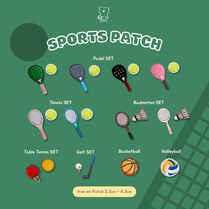 Gaffu Sports Patch | Iron On Patch | Patch Bordir Lucu | Logo Bordir Setrika |