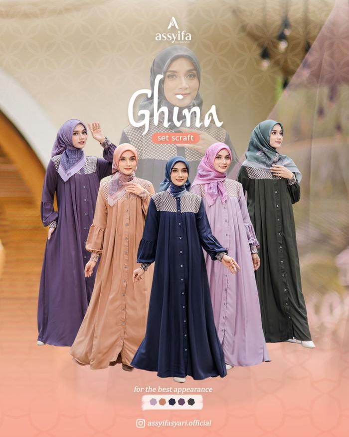 Gamis Syar'i Premium Aisyah series By Assyifa Syar'i Official
