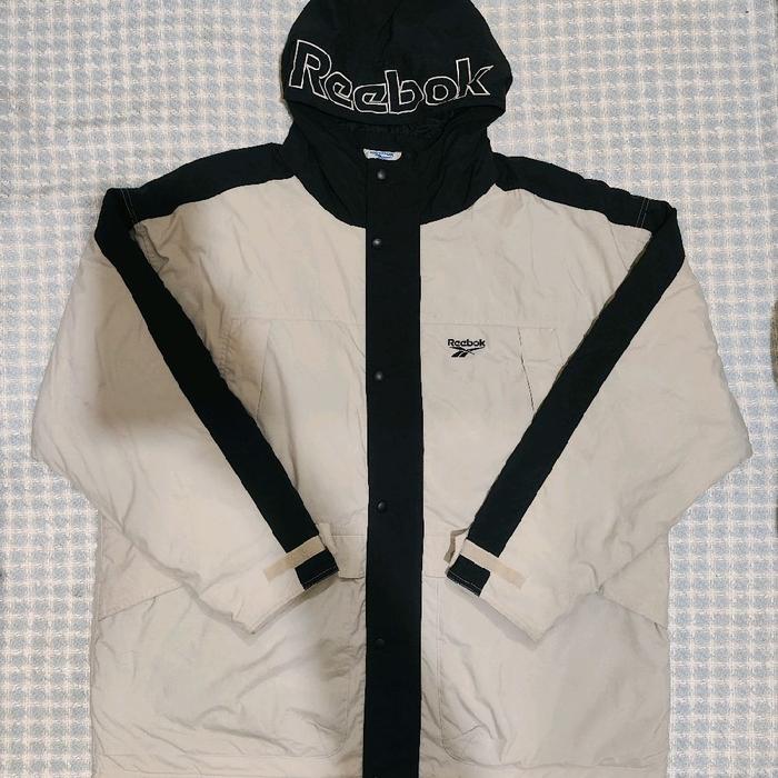 jacket reebok vintage outdoor tebal big size XXL cakep full bordir big logo hoodie