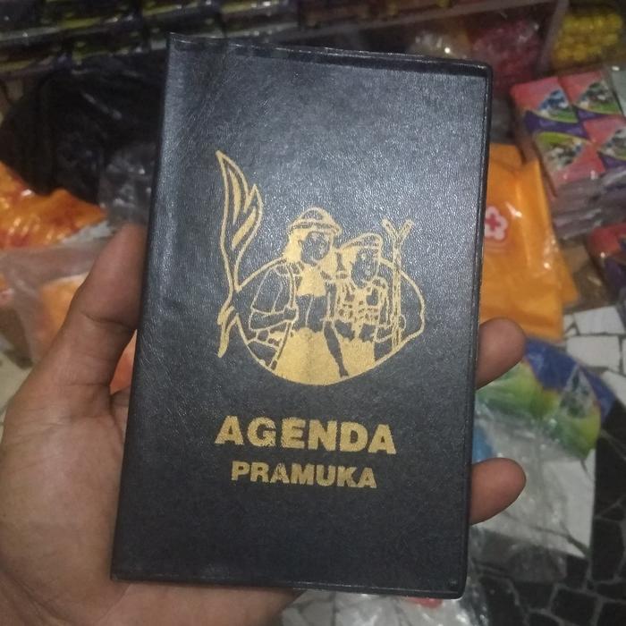buku agenda Pramuka sampul hitam *