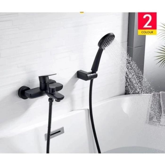 Selang Shower Hitam Stainless 150Cm Flexible Hand Shower Kamar Mandi