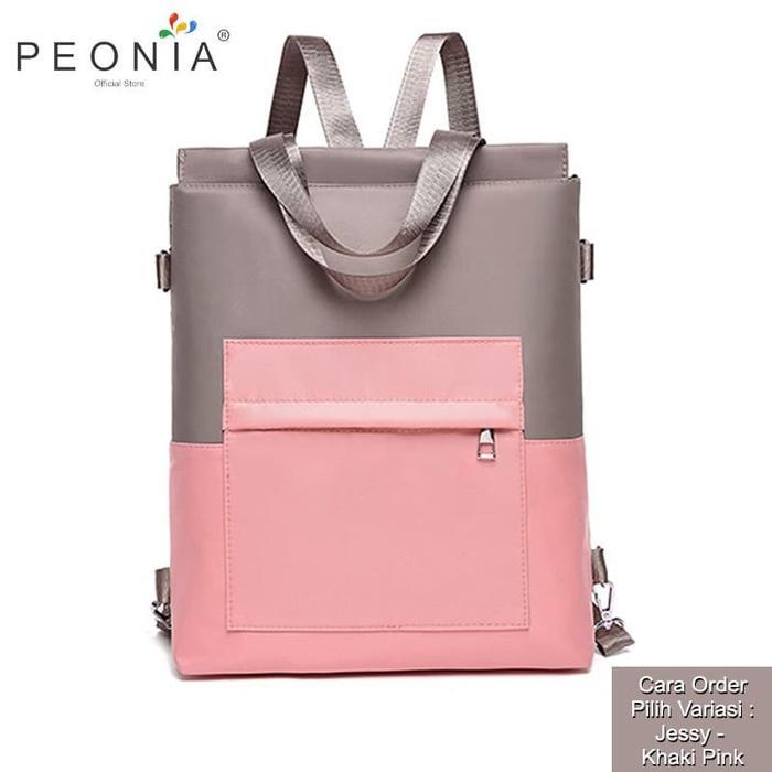 Peonia Tas Ransel Wanita Import Kantor Sekolah Kuliah Korea Jessy Bag