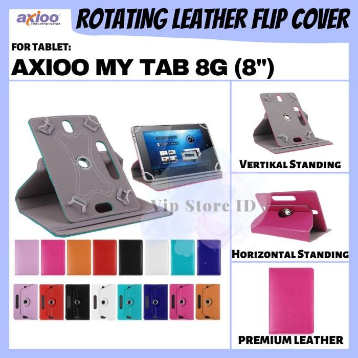 AXIOO MY TAB MYTAB 8G TABLET 8 8.0 INCH ROTATE FLIP BOOK COVER CASE CASING SARUNG KESING FLIPCASE