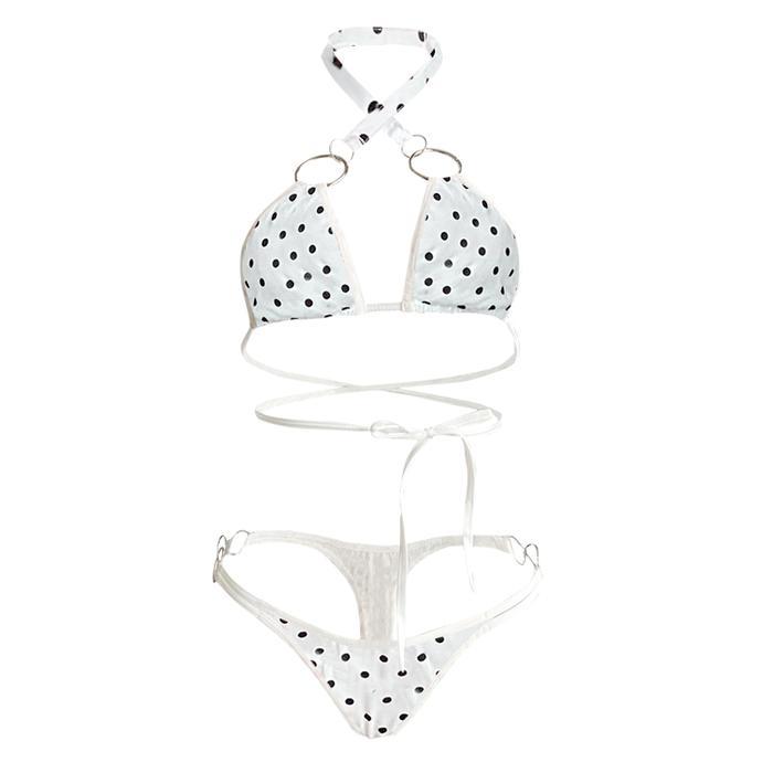 Terlaris- Lingerie Sexy Open Crotch Plus Size Bra G String Set Lingerie B23 -Gratisongkir