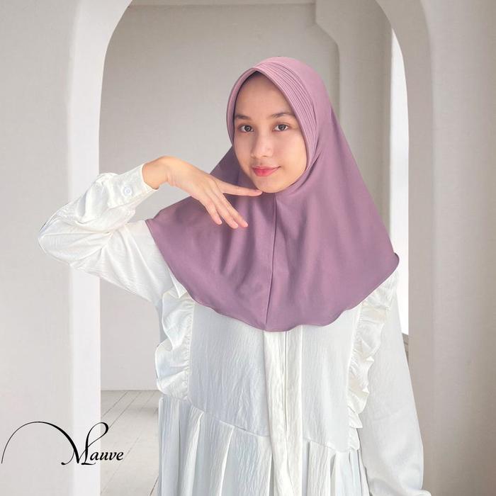 ￼hijab bergo Hamidah size S nutup dada / jilbab sport  size S jilbab daily volly jersey premium Keru