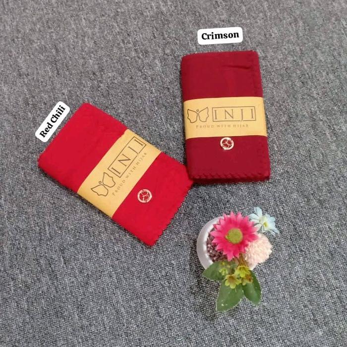 HIJAB INJI POLOS LASET CUT 01