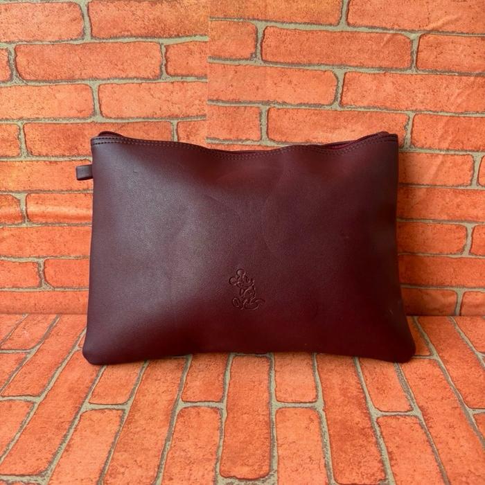 TAS CLUTCH WANITA DISNEY KULIT MAROON SECOND BRANDED / TAS HAND BAG WANITA DISNEY SECOND