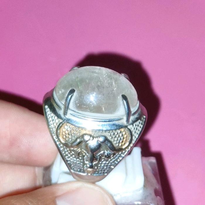 Batu Akik Kecubung es kristal