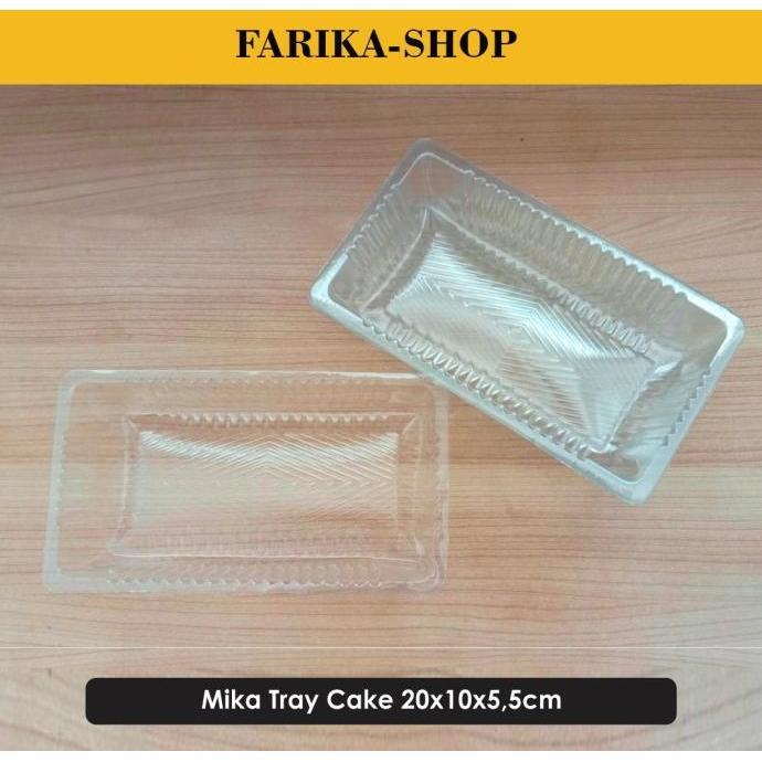 (Cooger) Tray Mika Uk. 20X20 Dan 20X10 Nastar Jumbo Puding / Mika Kotak Kue