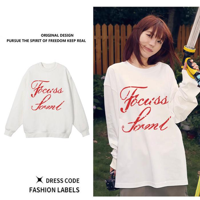 Crewneck Jumbo Oversize Sweater Atasan Pria & Wanita Kekinian Korean Style Keren Render Print C2851