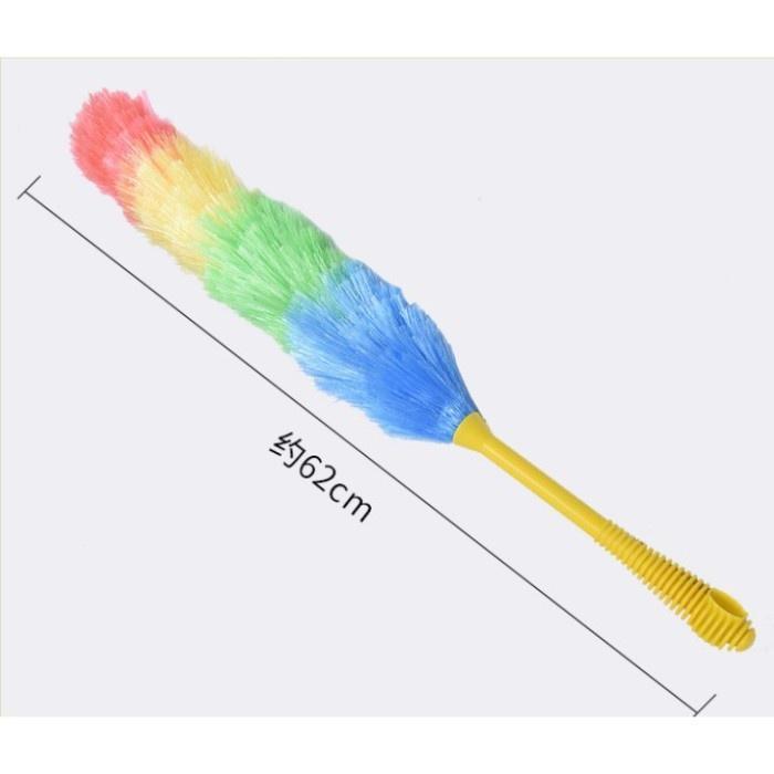 Kemoceng Plastik / Sulak rafia Gagang Kuning Static Duster