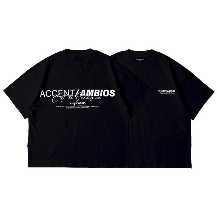 AccentAmbios - Essentials 16s Boxy Crop Tshirt Heavyweight 225gsm AccentAmbios Black