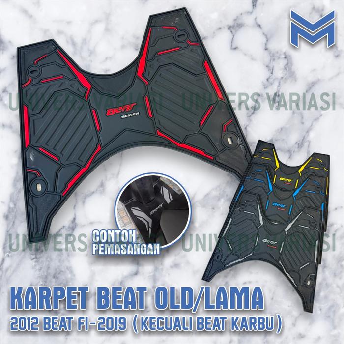 KARPET MOTOR HONDA BEAT FI ESP TAHUN 2014 2015 2016 2017 2018 2019 ALAS KAKI MOTOR BEAT BAHAN KARET