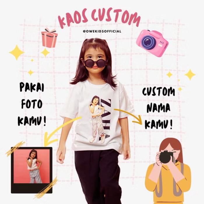 Kaos Ulang Tahun Custom Foto Wajah