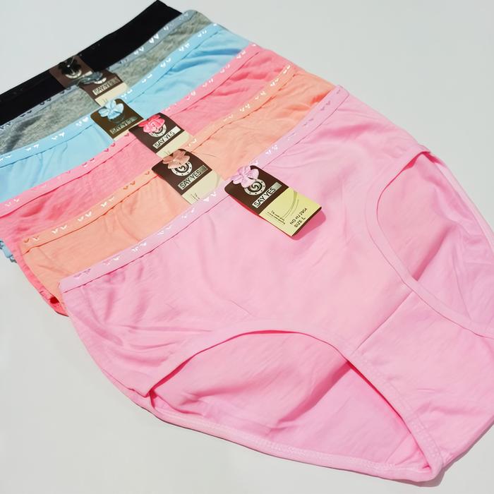 [COD] 6PCS CD Seamless wanita celana dalam cewek anti jiplakMotif Polos Pendek  bahankaos celana sho
