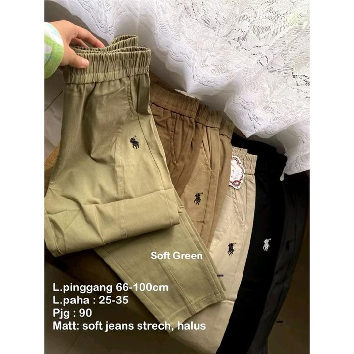 celana tibesi ready soft green