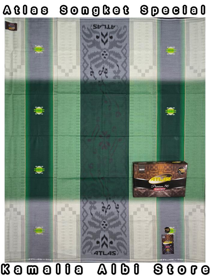 SARUNG ATLAS SONGKET SPESIAL (SPC) PREMIUM 790 SILVER II ATLAS SONGKET SPESIAL (SPC) PREMIUM 790 YAQ