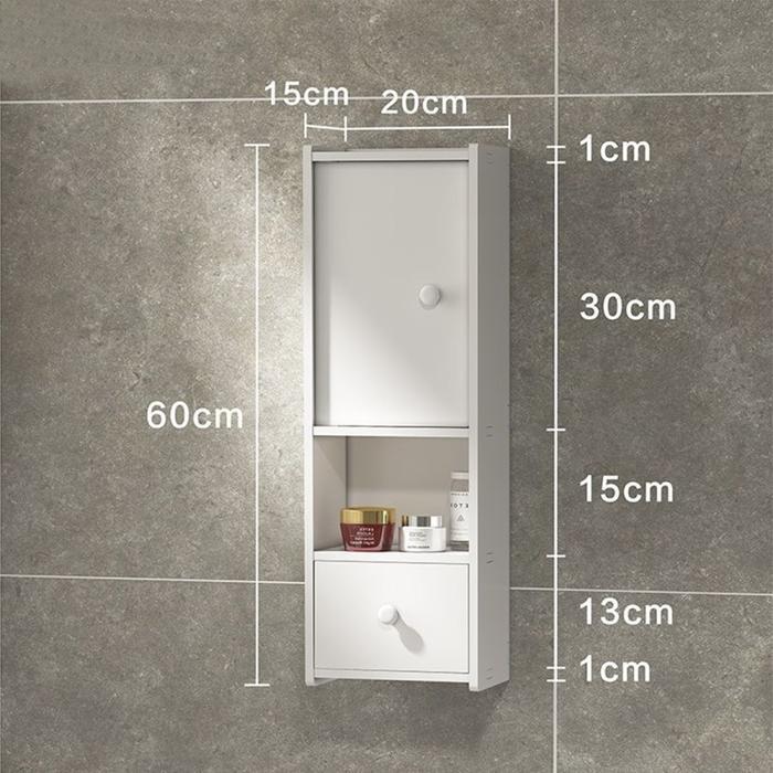Lemari Dinding Tempel ANTI AIR RAYAP Kabinet Mini Cabinet Gantung Pintu Laci Serbaguna Multipurpose