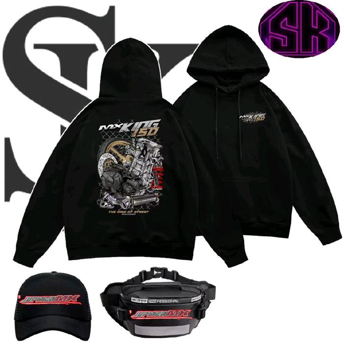 HOODIE RAGAT YAMAHA MX KING 150CC SWEATER MX KING MODIFIKASI TERBARU JAKET RAGAT MX KING [BAHAN BERK