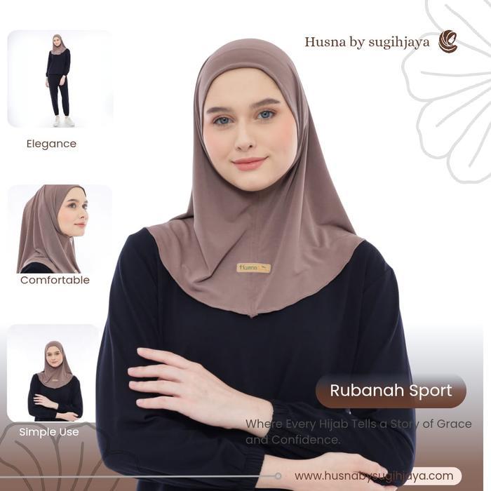 Hijab Olahraga Sehari Hari Rubanah Sport Daily  Bergo Instan Wanita Muslim