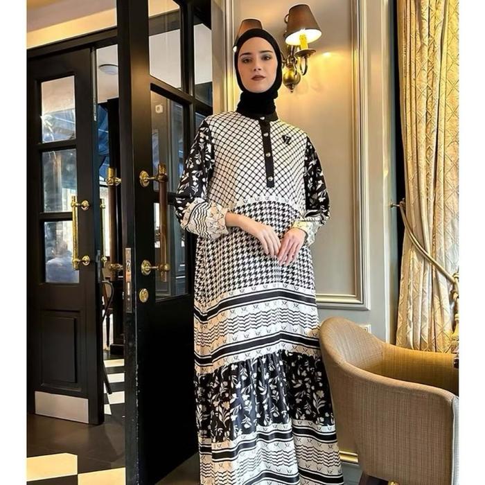 Gamis ALA VZ AEVIA - Dress Muslim Wanita Syari Mewah - Maxi, Pesta, Remaja, Lebaran, Dewasa