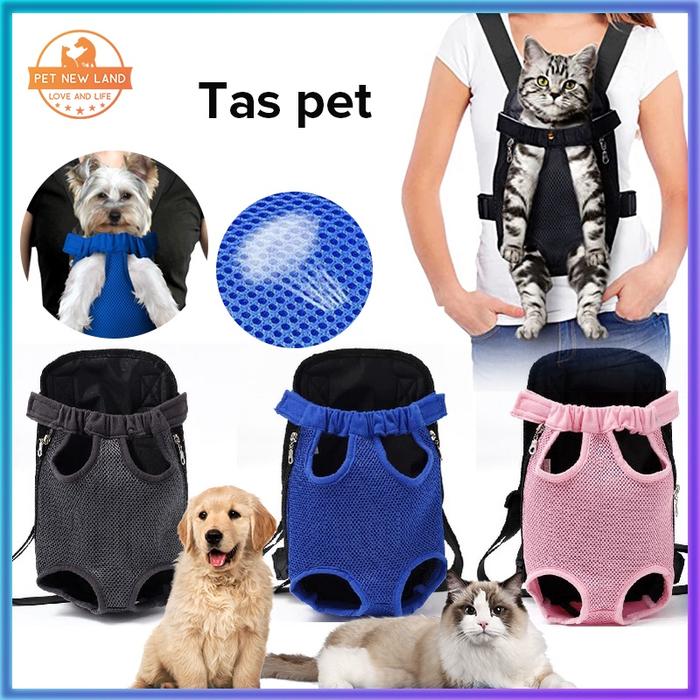 Tas Gendong Kucing Depan Ransel Anjing Kucing Pet Cargo Tas Gendongan Perlengkapan Hewan Peliharaan