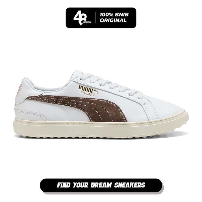 Sepatu Golf Pria Puma X Arnold Palmer Clyde Classic White Pink (312679-01) Original