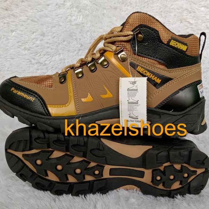 SEPATU GUNUNG PARAMOUNT BECKHAM BOOTS BROWN GOLD / BECKHAM BOOTS KHAZELSHOES Outdoor