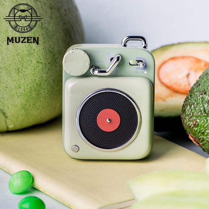 MUZEN Mini Retro Bluetooth Speaker Atomic Gramophone B612 Creative