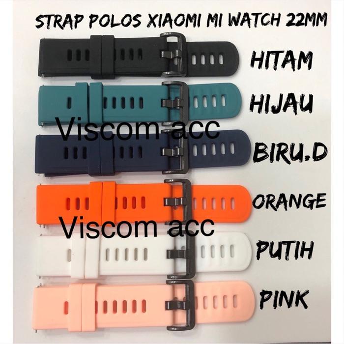 Strap xiaomi mi watch 22mm / Mi S1 Active tali jam mi watch / strap polos mi watch
