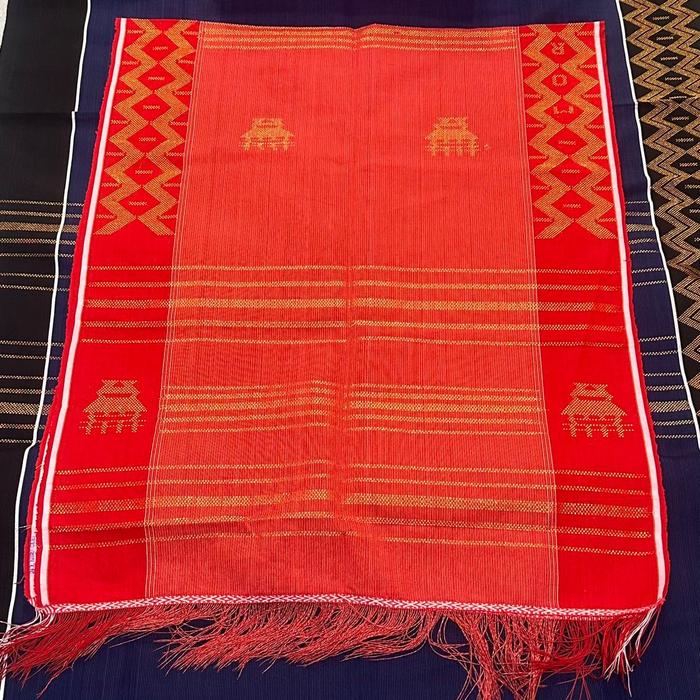 Uis nipes ragi barat moria gbkp bahan sutra motif rumah adat