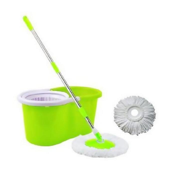 POTECH Spin Mop Alat Pel Lantai Super Mop Alat Pembersih Putar