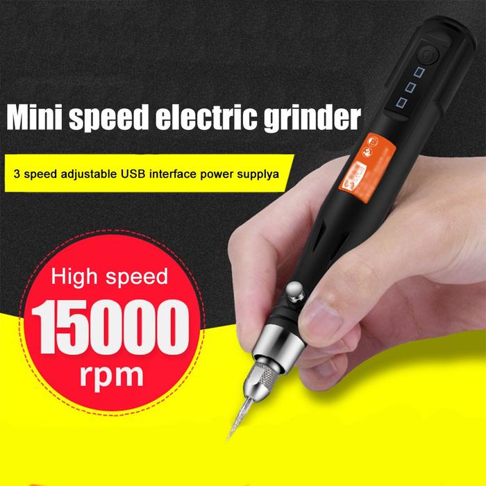 1 Set Alat Poles Gerinda dengan Alat Bor Putar Alat Pen Bor Grinder