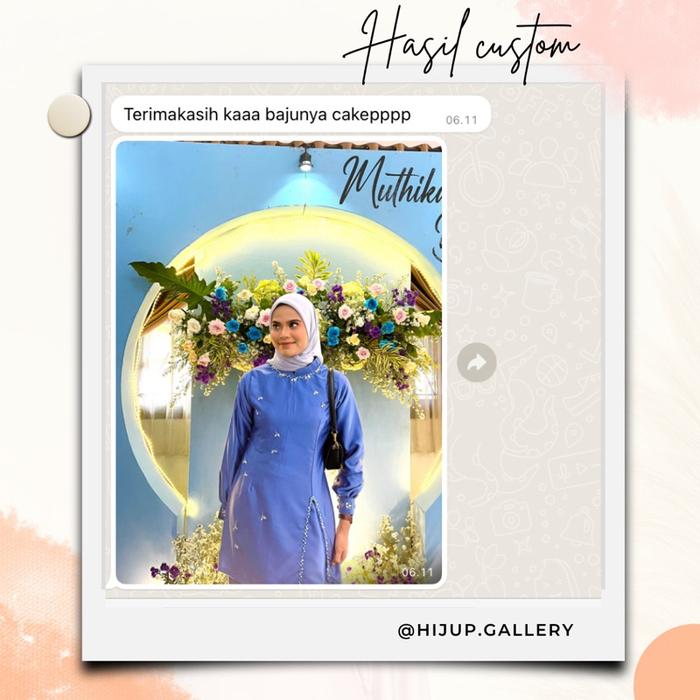 Jasa Jahit Dress Bridesmaids // Baju Kurung Malay // Wisuda // Seragam Lebaran