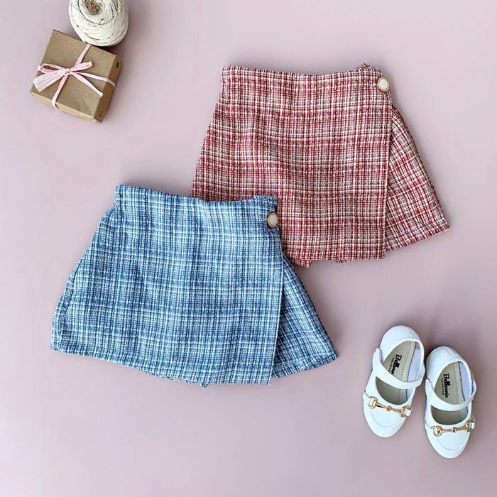Lila Skirt - LittleModello 70 - Rok / Skirt celana kotak tartan anak kids