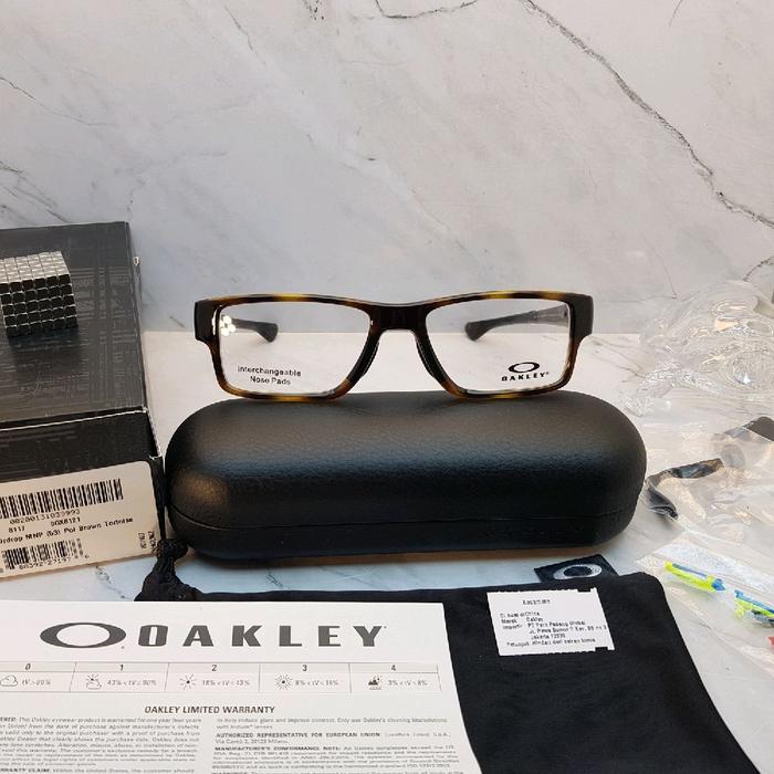 Frame Kacamata Pria Original Oakley Airdrop MNP OX8121 0453 New FRAME POL BROWN TORTOISE