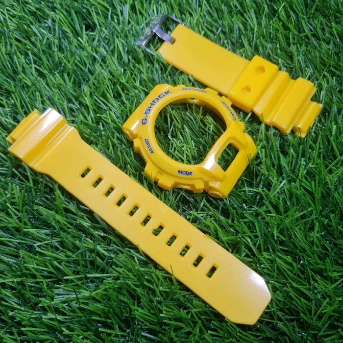 BNB BEZEL N STRAP GSHOCK G-SHOCK GDX6900 GDX-6900 YELLOW BLUE GLOSSY