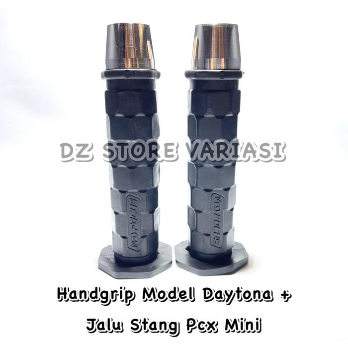 Handgrip model daytona + jalu stang chrome model pcx / Handfat Model daytona / sarung gas model dayt