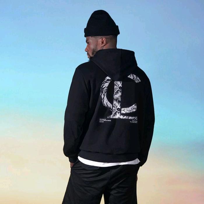 Celcius Jaket Hoodie Hitam LC Atasan Pria Wanita