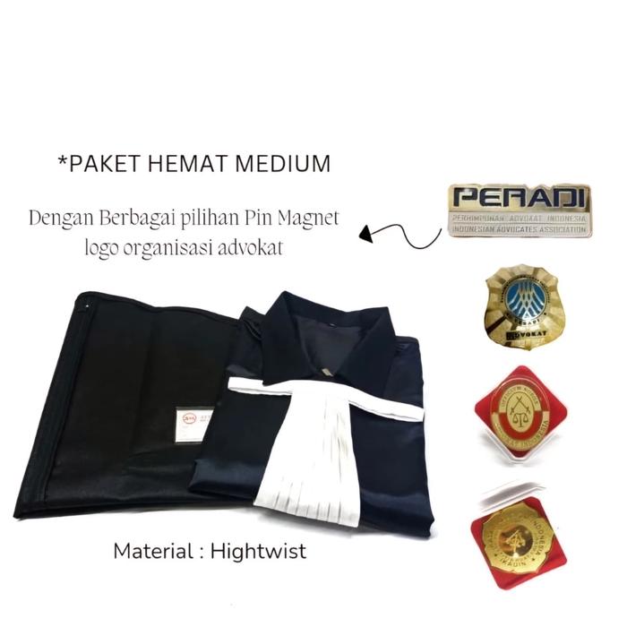 Toga Pengacara | Toga Advokat | Toga Jaksa | Baju Toga | Premium Quality | Hitam | Pria | Wanita | R